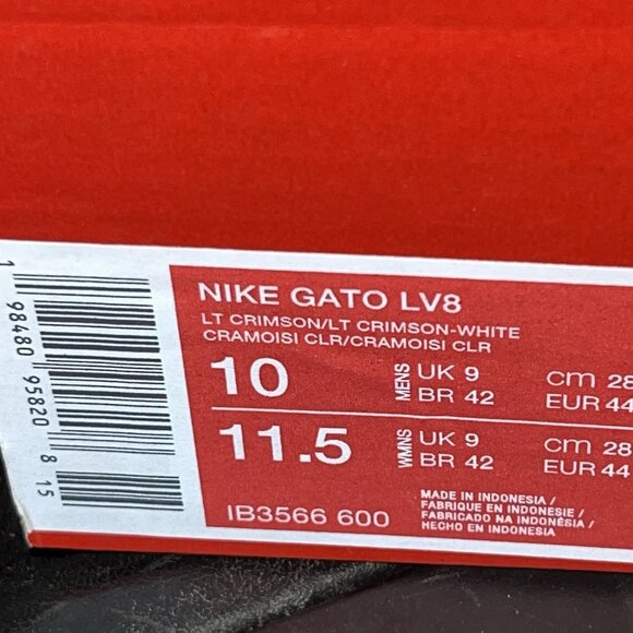 NEW Nike Gato LV8 Metallic Crimson Red IB3566 600 Men Size 10 main image 3